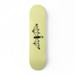 Soft Yellow Funny Little Bat skateboards