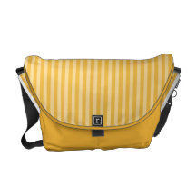 Soft Yellow Stripes Messenger Bag