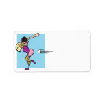 Softball Batter Address Labels