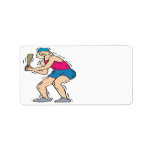 Softball Batter Address Labels