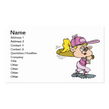 Softball Batter Business Card