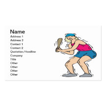 Softball Batter Business Card