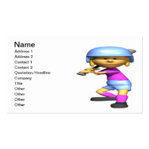 Softball Batter Business Card Template