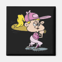 Softball Batter Fridge Magnet