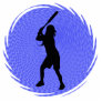 Softball Batter Wall Sculpture Photo Cutouts