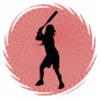 Softball Batter Wall Sculpture Acrylic Cut Out