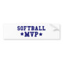 Softball Bumper Sticker