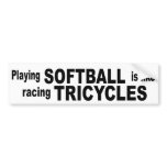 Softball Bumper Stickers