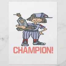 Softball Champion Custom Flyer