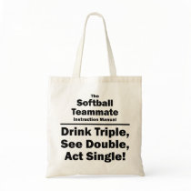 softball coach tote bags