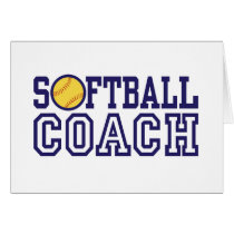 Softball Coach Greeting Card