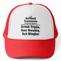 softball coach mesh hats