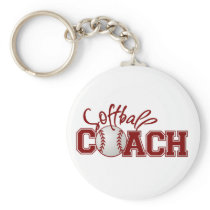 Softball COACH Keychain