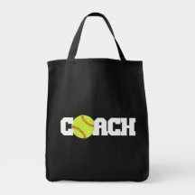 Softball Coach Tote Bag