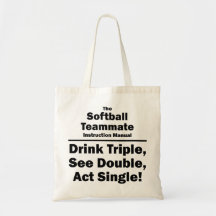 softball coach tote bags