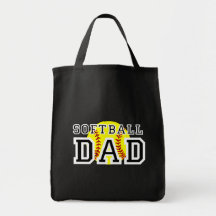 Softball Dad Canvas Bags