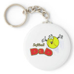 Softball Dad Key Chain
