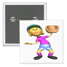 Softball Fielder Button