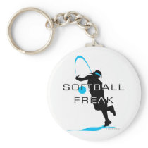 Softball freak - Pitcher front Key Chains