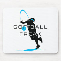 Softball freak - Pitcher front Mouse Mats
