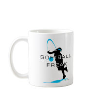 Softball freak - Pitcher front Coffee Mugs