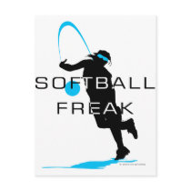 Softball freak - Pitcher front Post Card