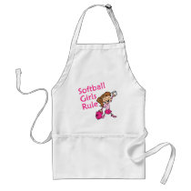Softball Girls Rule Aprons