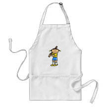 softball girls rule apron
