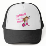 softball girls rule trucker hat
