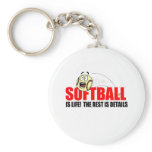 Softball Is Life Keychains