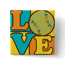 Softball Love Pin