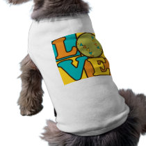 Softball Love Dog Tee Shirt