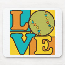 Softball Love Mousepads
