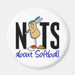 Softball Nut 2 Magnet