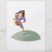 Softball Pitcher Full Colour Flyer