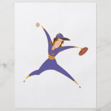 Softball Pitcher Personalized Flyer