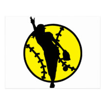 Softball Pitcher Post Cards