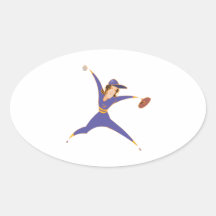 Softball Pitcher Stickers