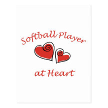 Softball Player at Heart Post Card