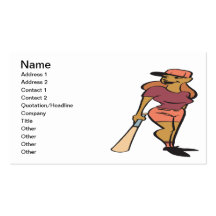 Softball Player Business Card Templates