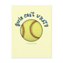 Softball-Sky Blue Postcard