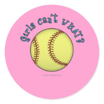 Softball-Sky Blue Stickers