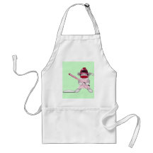 Softball Sock Monkey Aprons