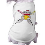 Softball Sock Monkey Pet T-shirt