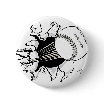softball tearing through fast ball graphic buttons
