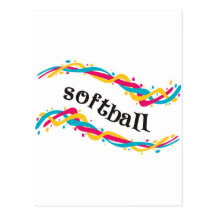 Softball Twists Postcard