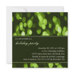Softly Focused Holiday Party Invitation (Green)