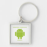 Software Developer Inside (Bug Droid Font Letters) Keychains