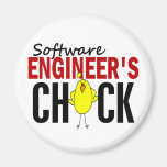 Software Engineer's Chick Refrigerator Magnets