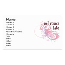 Soil Science Babe Business Card Templates